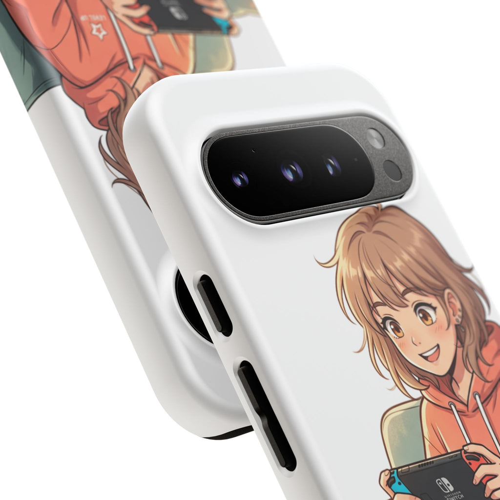 Gamer Girl Phone Case — Cute Anime Console Player Design