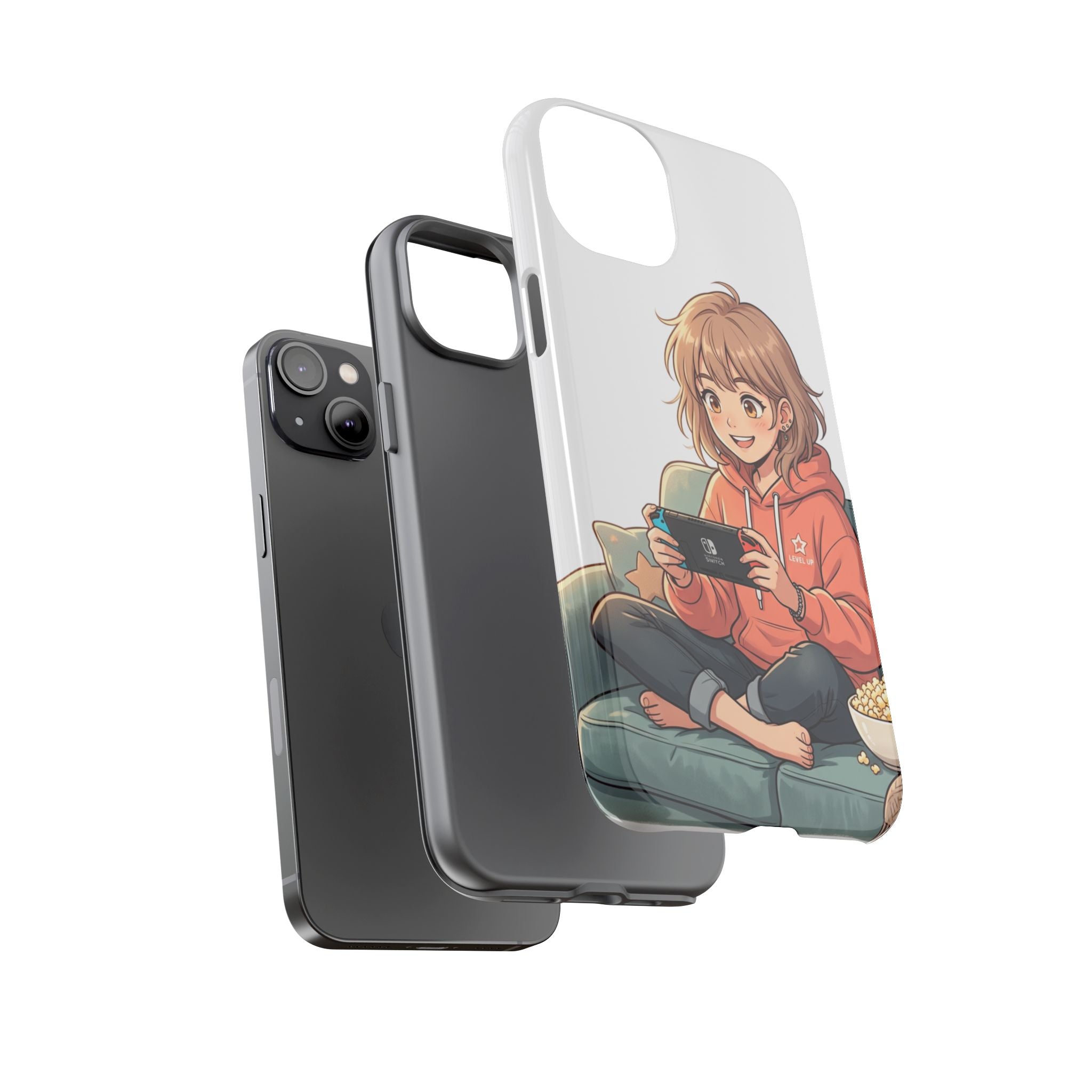 Gamer Girl Phone Case — Cute Anime Console Player Design
