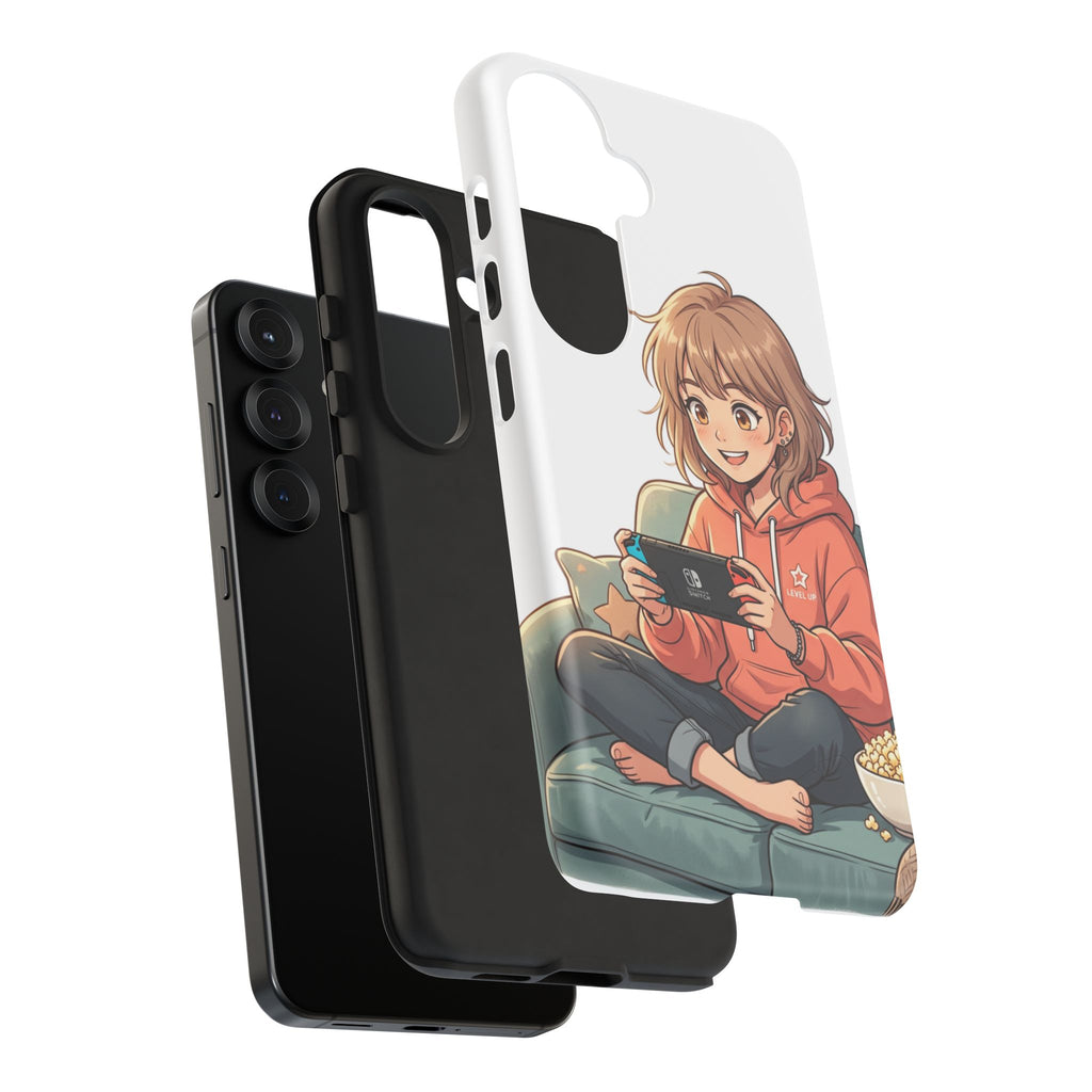 Gamer Girl Phone Case — Cute Anime Console Player Design