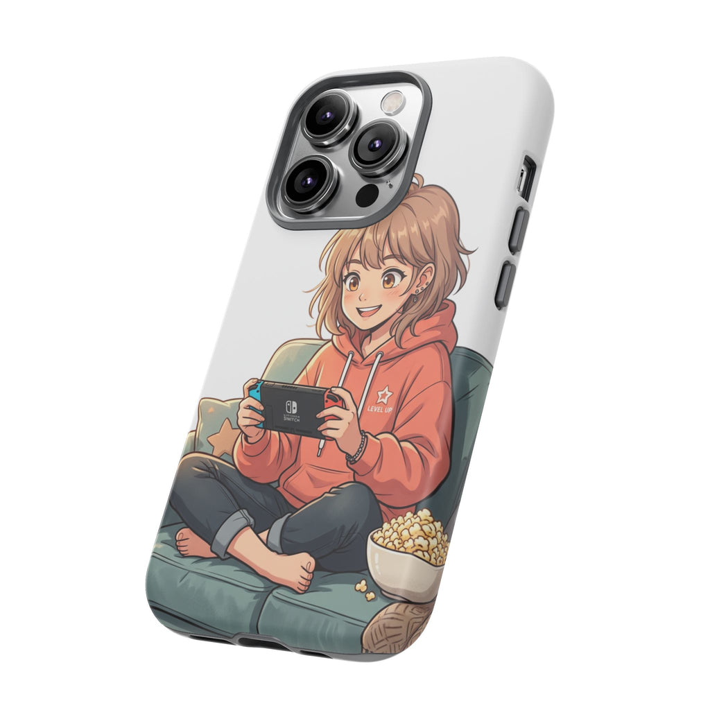 Gamer Girl Phone Case — Cute Anime Console Player Design