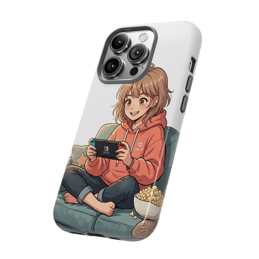 Gamer Girl Phone Case — Cute Anime Console Player Design