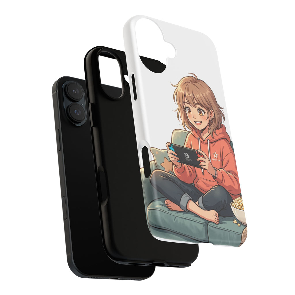 Gamer Girl Phone Case — Cute Anime Console Player Design
