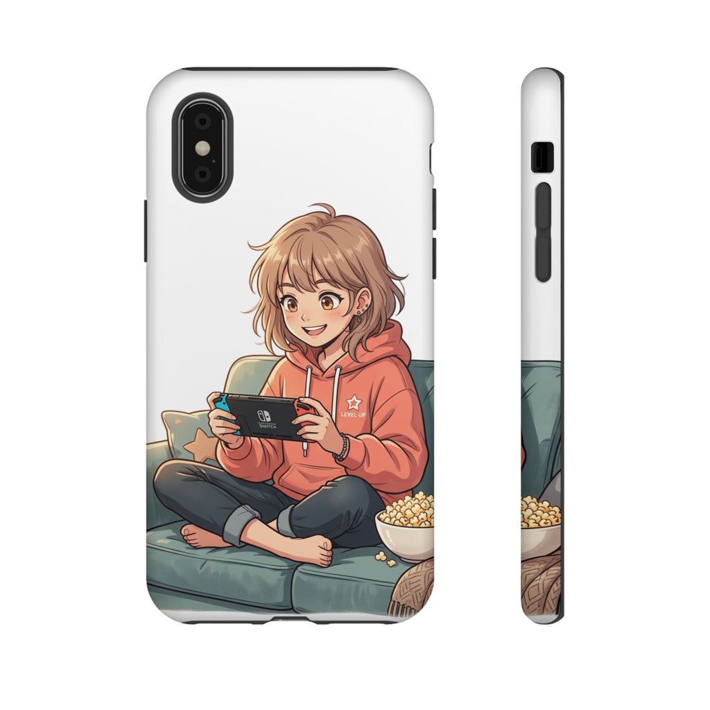 Gamer Girl Phone Case — Cute Anime Console Player Design