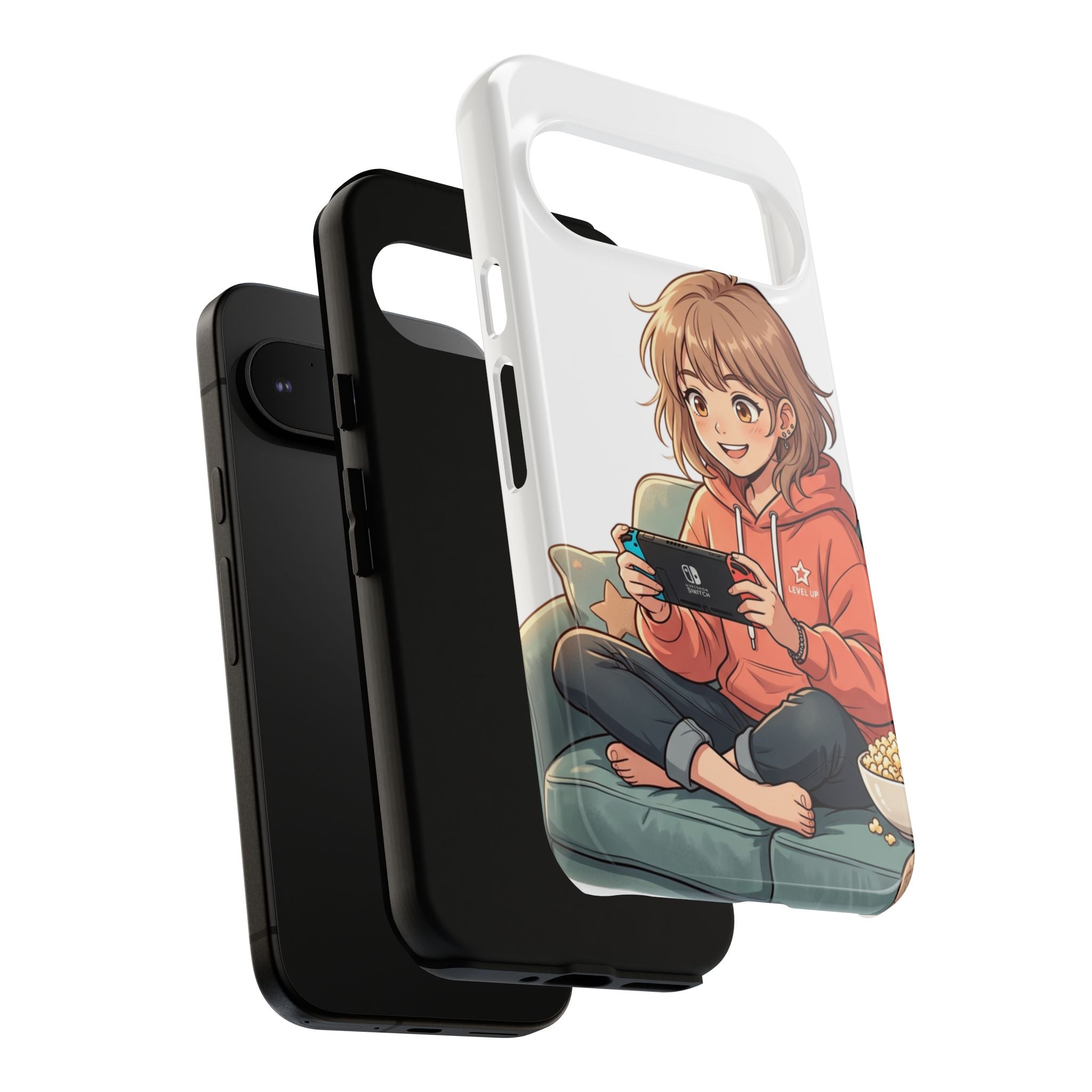 Gamer Girl Phone Case — Cute Anime Console Player Design