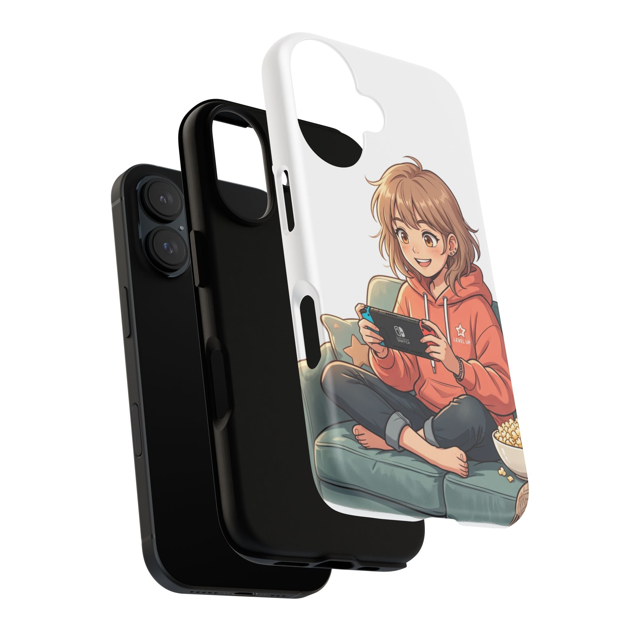 Gamer Girl Phone Case — Cute Anime Console Player Design