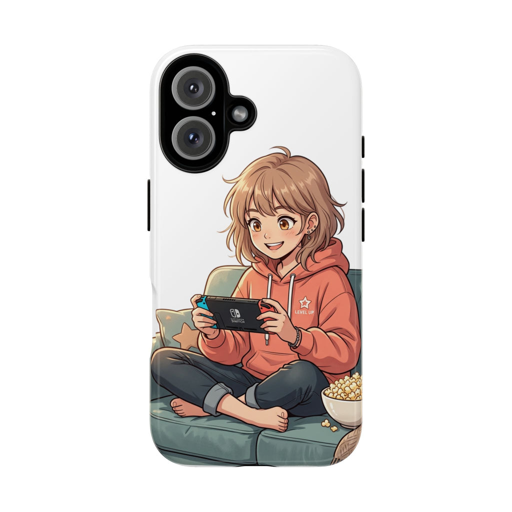 Gamer Girl Phone Case — Cute Anime Console Player Design