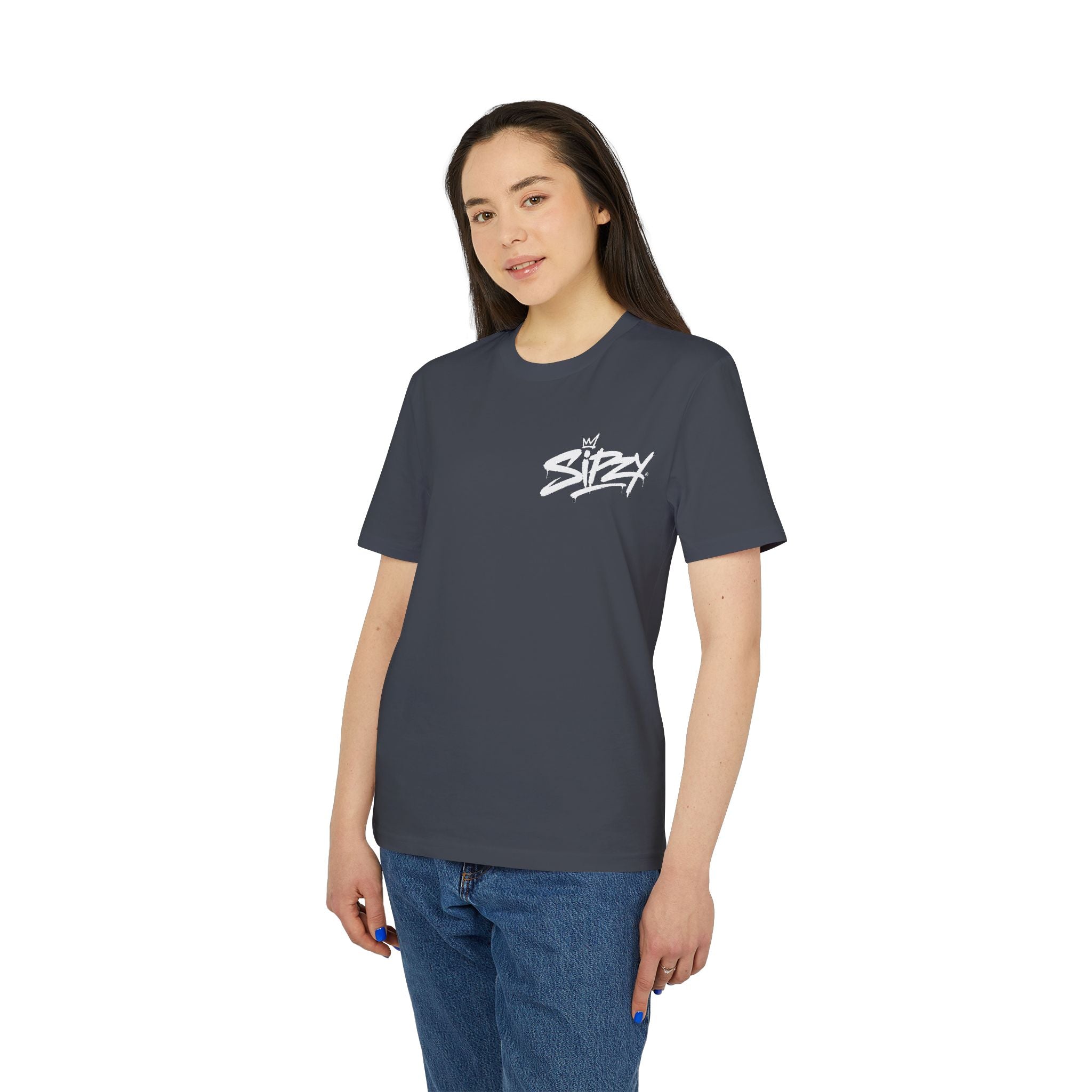 Sizzy Script Logo T-Shirt — Casual Streetwear Graphic Tee