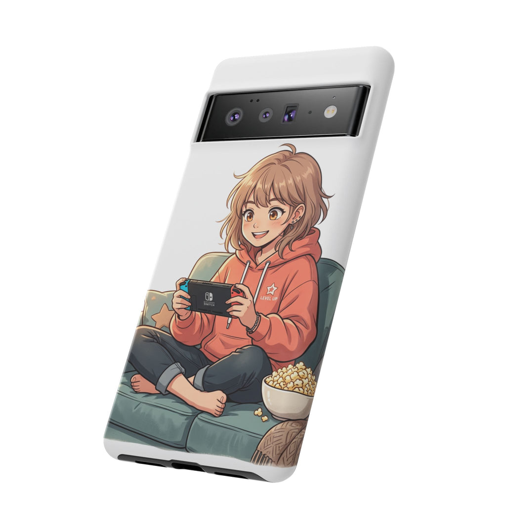 Gamer Girl Phone Case — Cute Anime Console Player Design