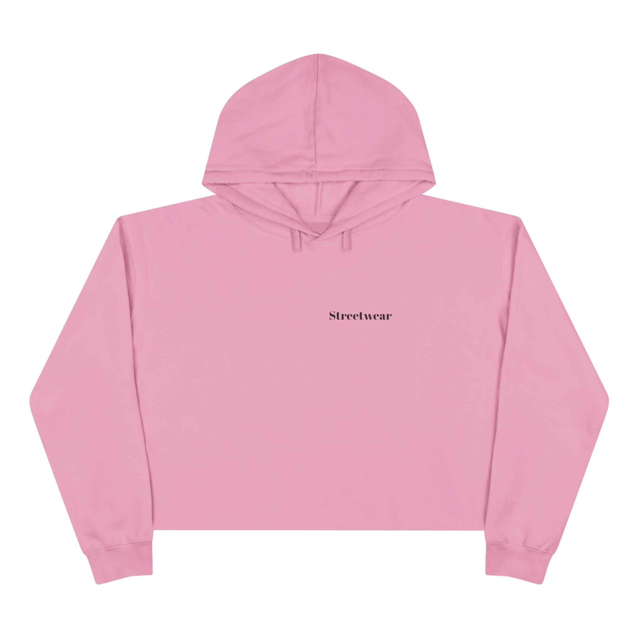 Minimalist 'Streetwear' Cropped Hoodie — Women's Casual Urban Pullover