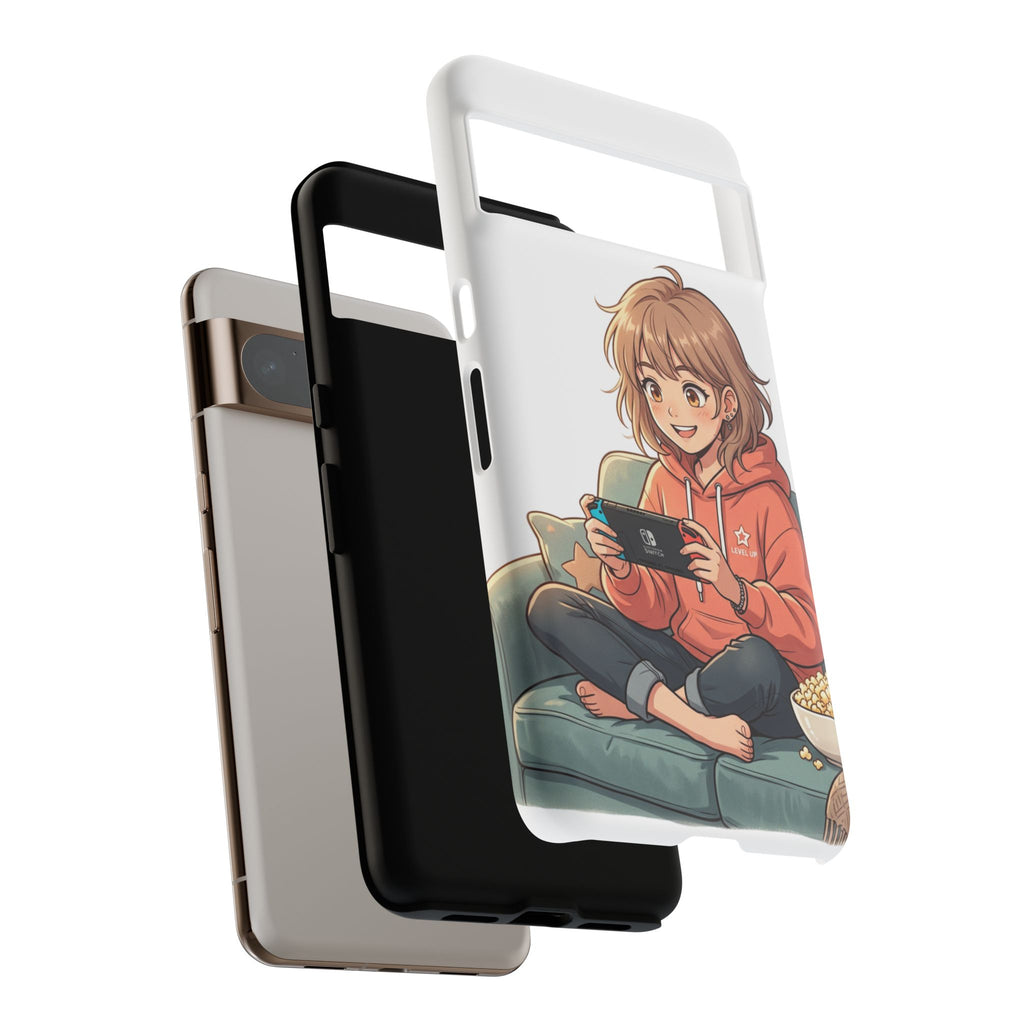 Gamer Girl Phone Case — Cute Anime Console Player Design