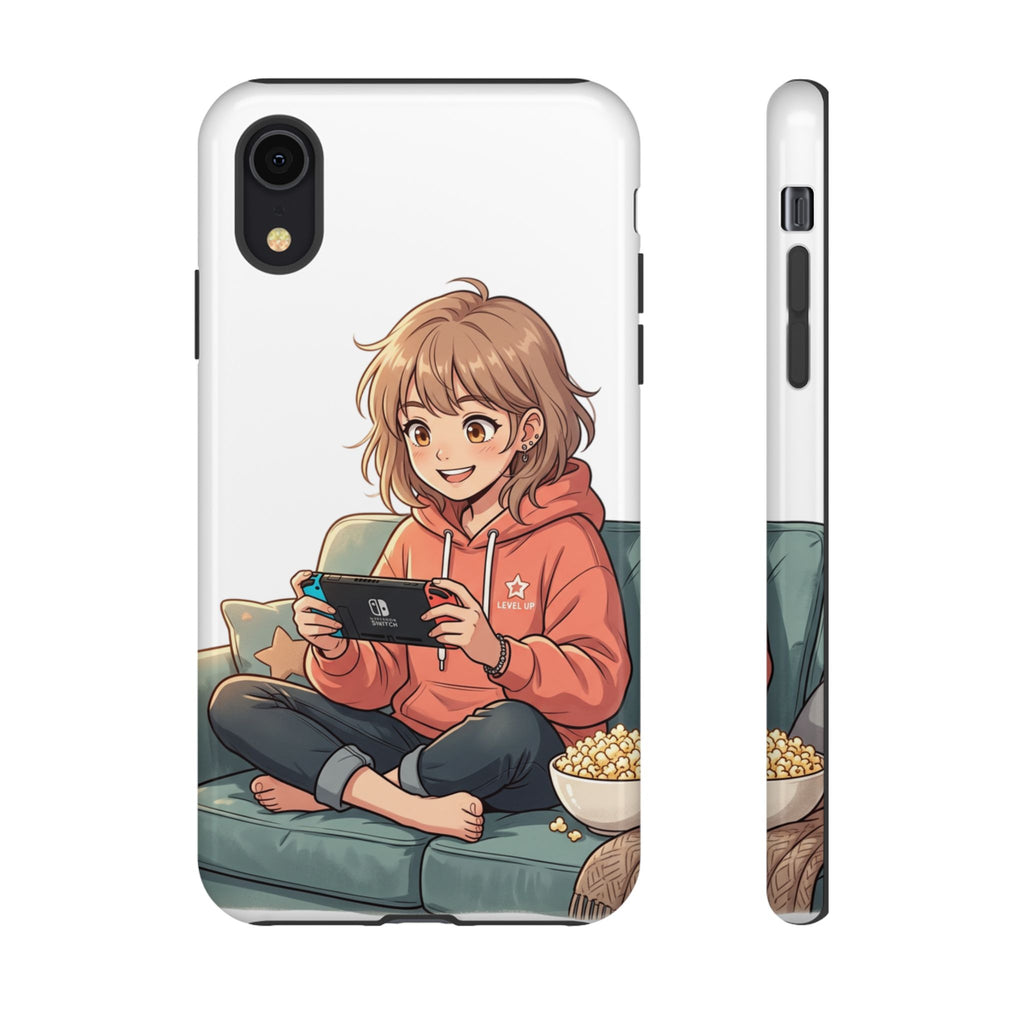 Gamer Girl Phone Case — Cute Anime Console Player Design