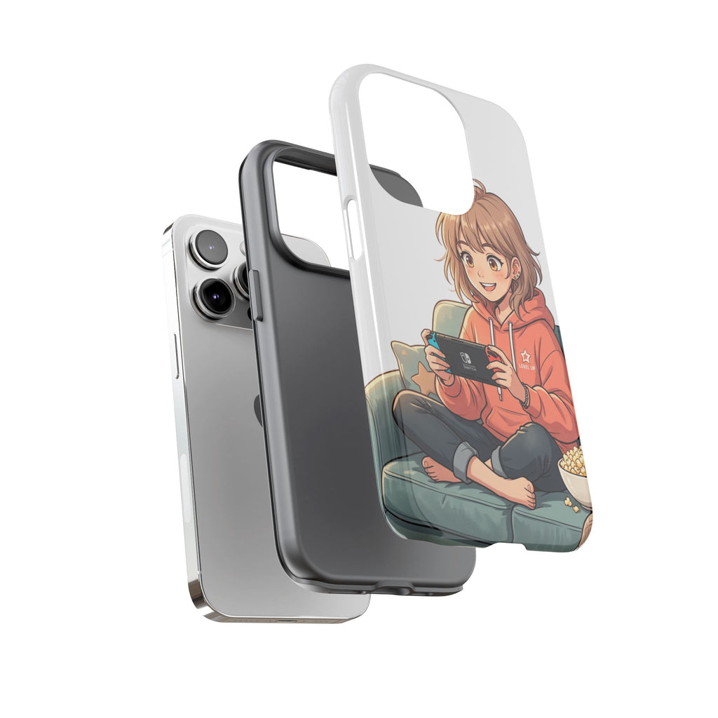 Gamer Girl Phone Case — Cute Anime Console Player Design