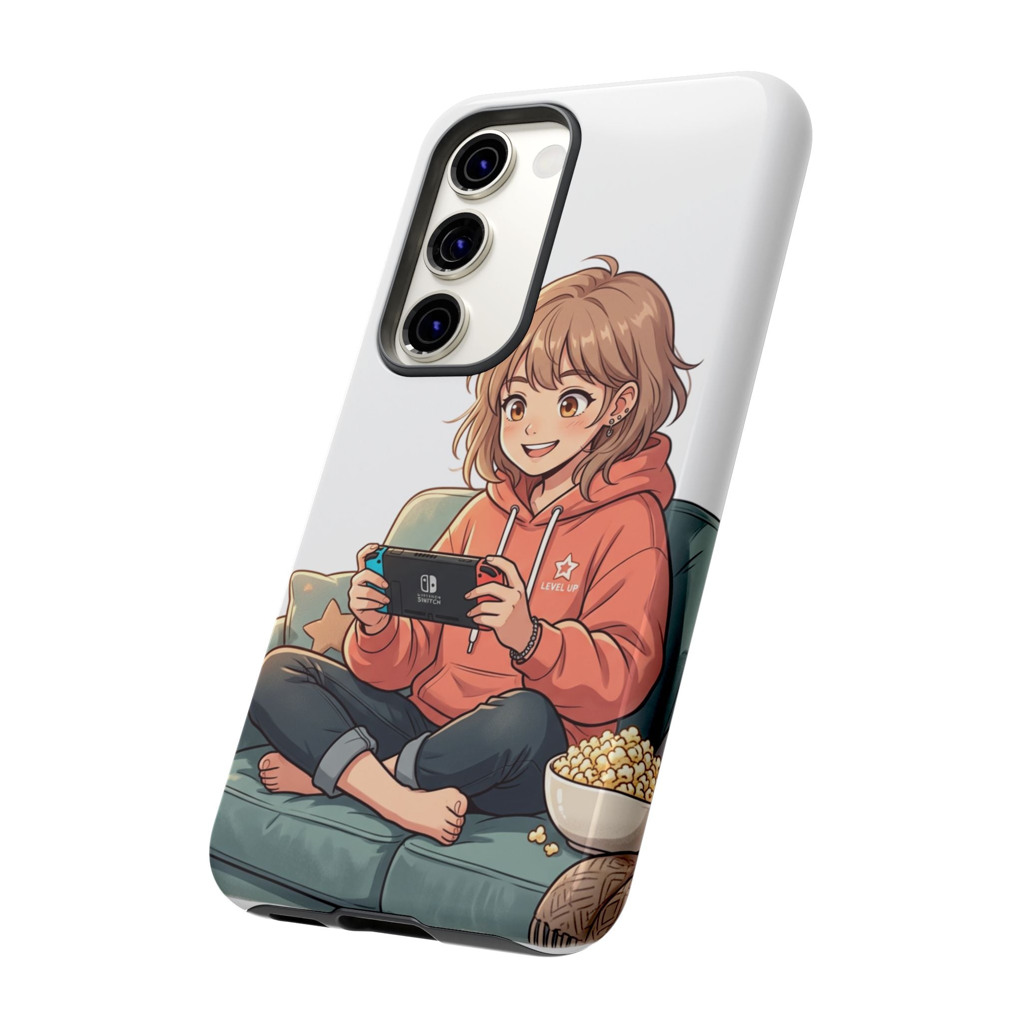 Gamer Girl Phone Case — Cute Anime Console Player Design