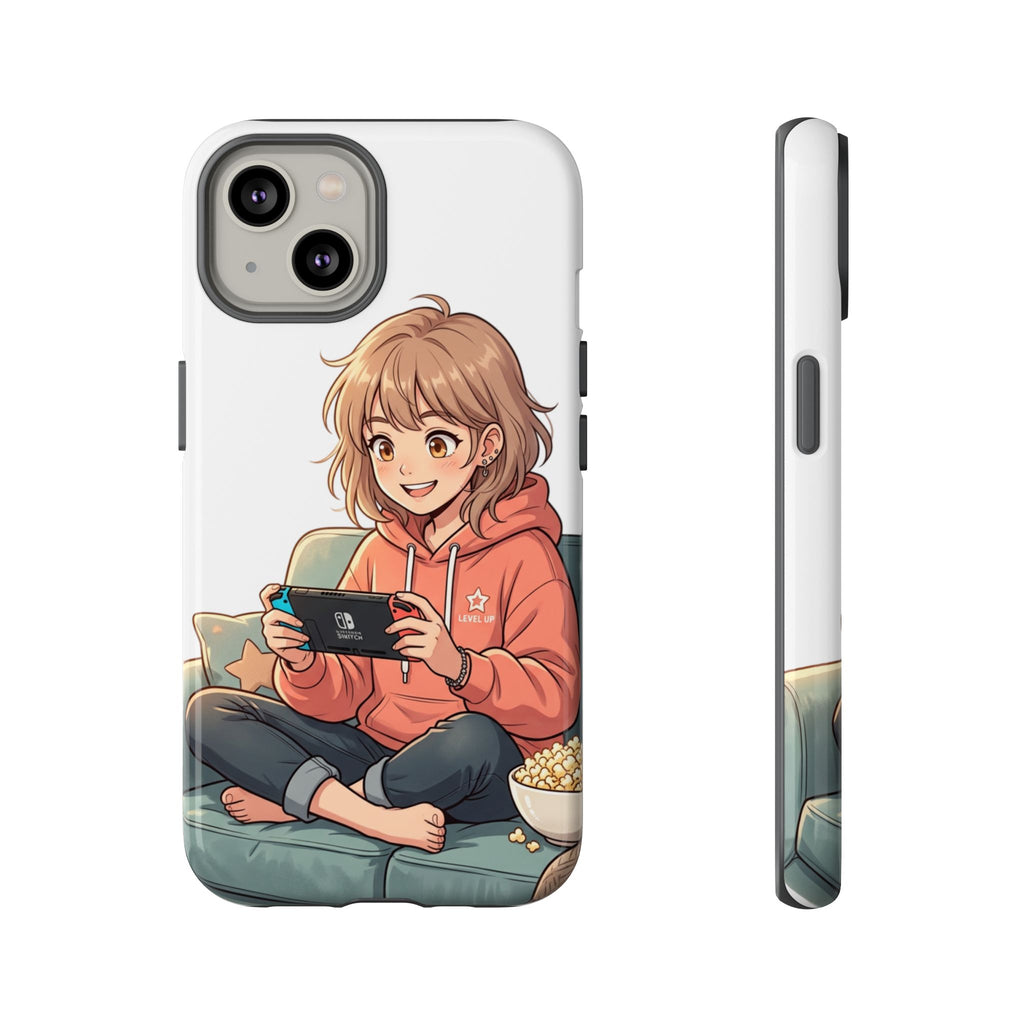 Gamer Girl Phone Case — Cute Anime Console Player Design