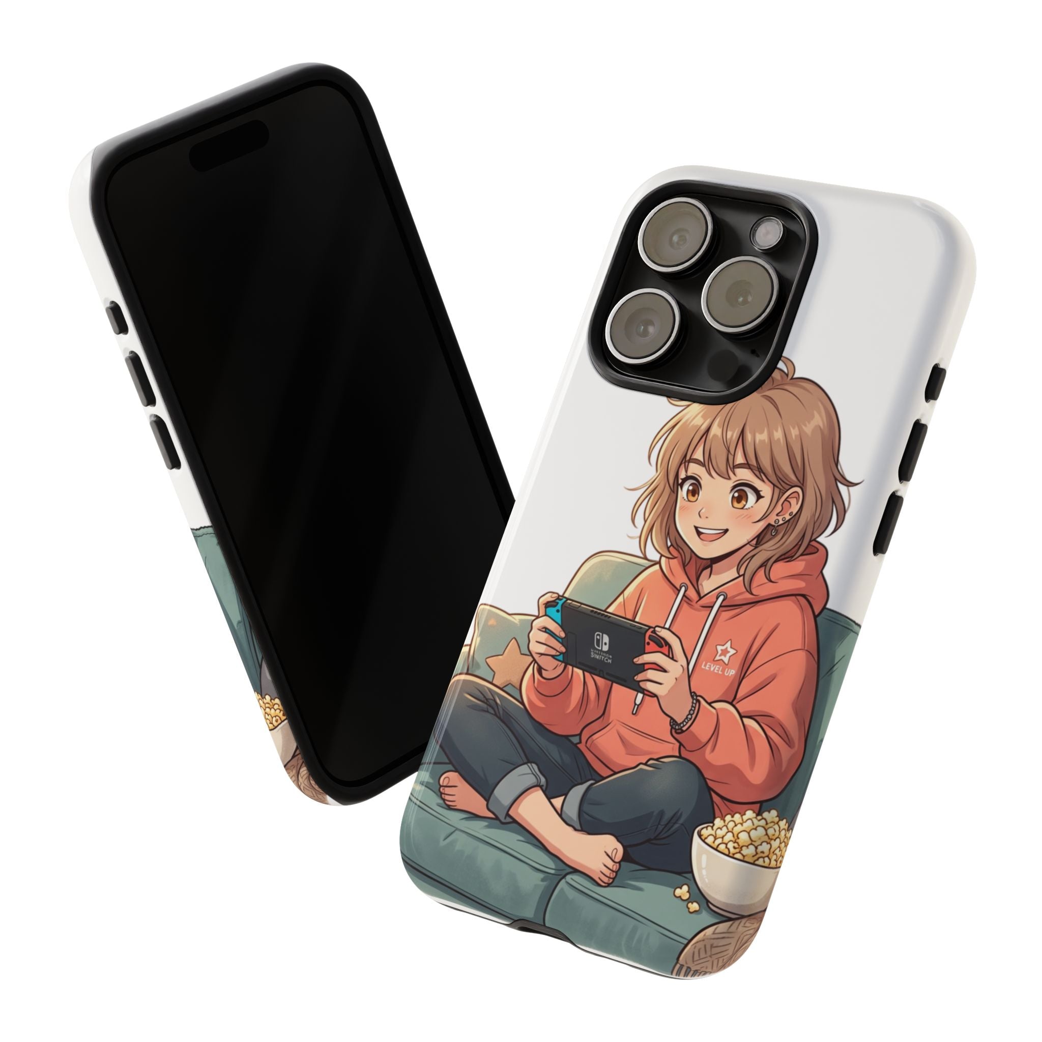 Gamer Girl Phone Case — Cute Anime Console Player Design