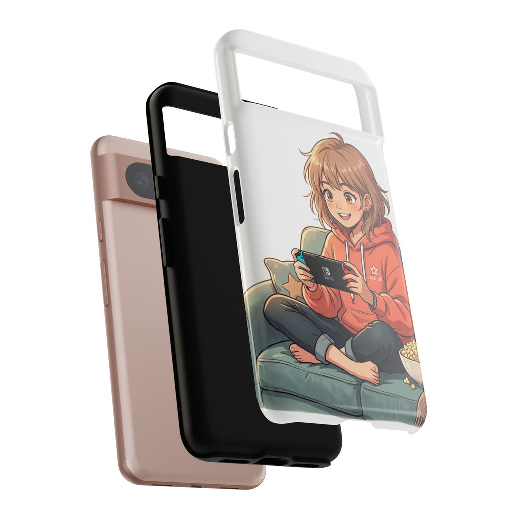 Gamer Girl Phone Case — Cute Anime Console Player Design
