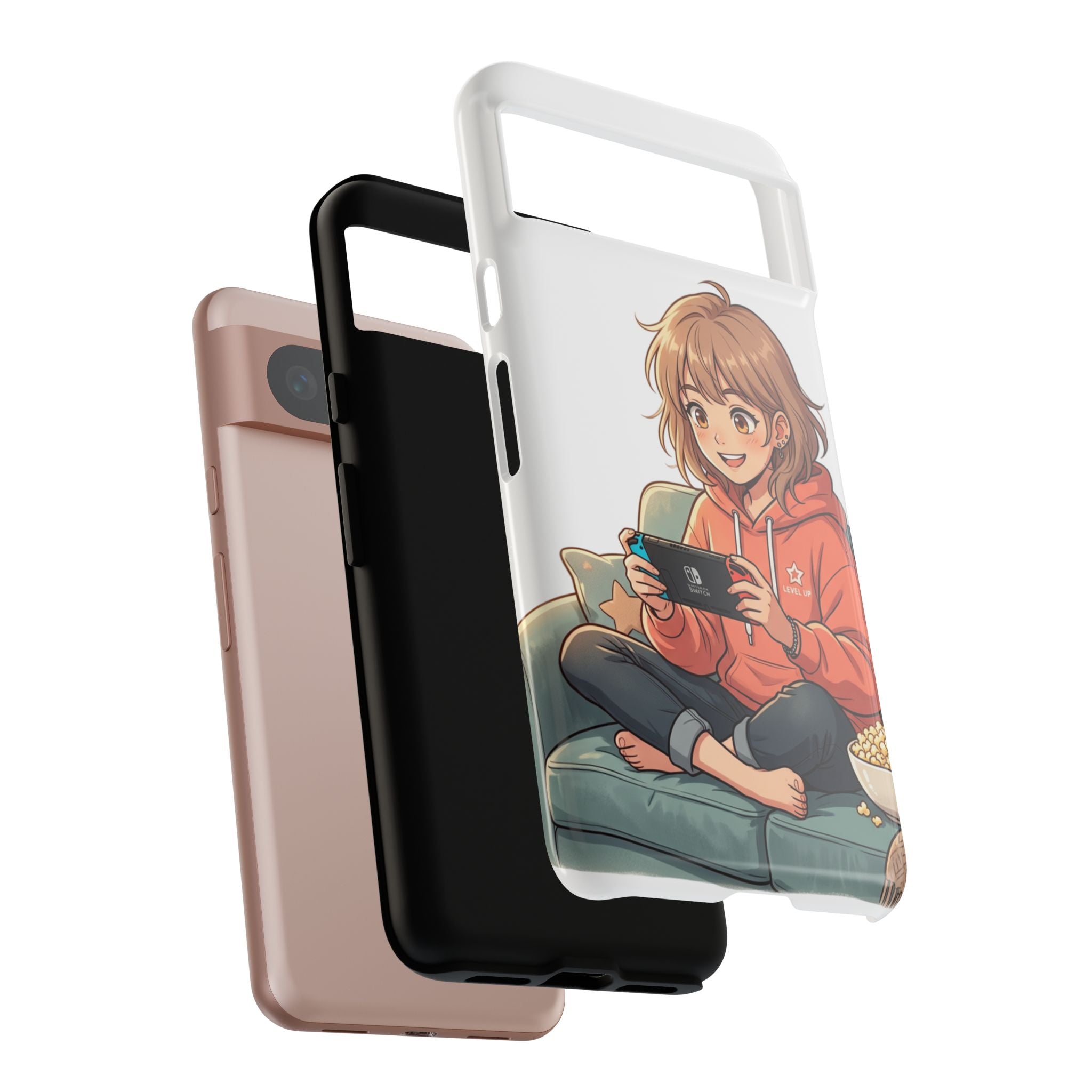 Gamer Girl Phone Case — Cute Anime Console Player Design