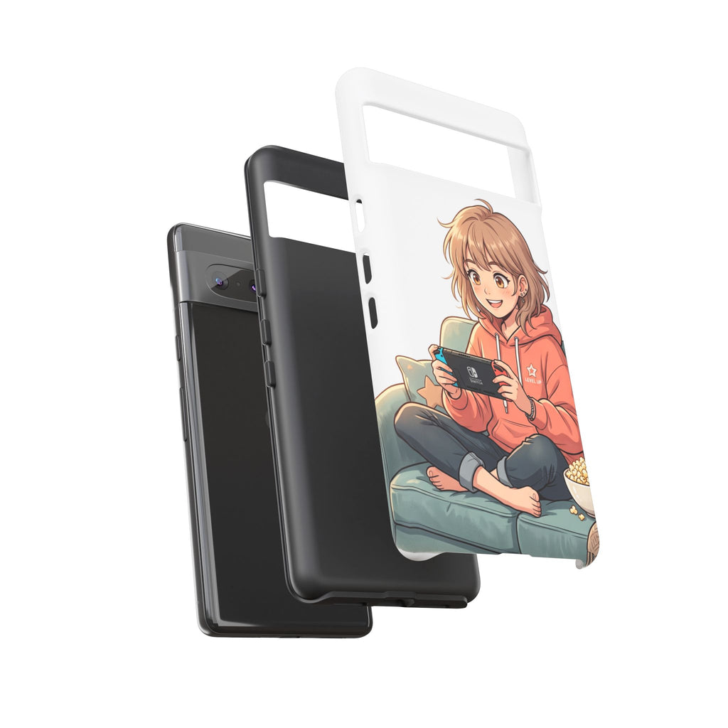 Gamer Girl Phone Case — Cute Anime Console Player Design