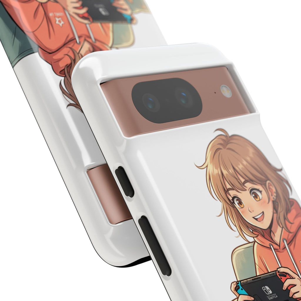 Gamer Girl Phone Case — Cute Anime Console Player Design