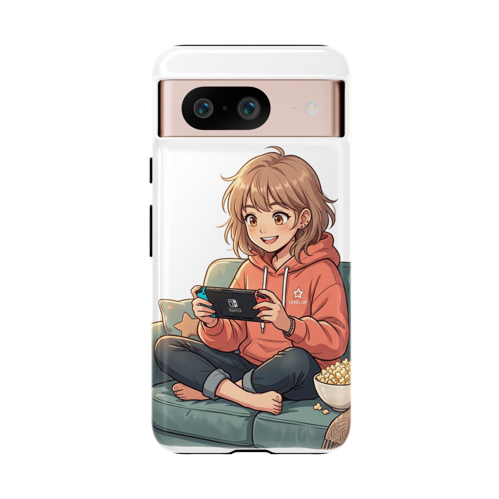 Gamer Girl Phone Case — Cute Anime Console Player Design