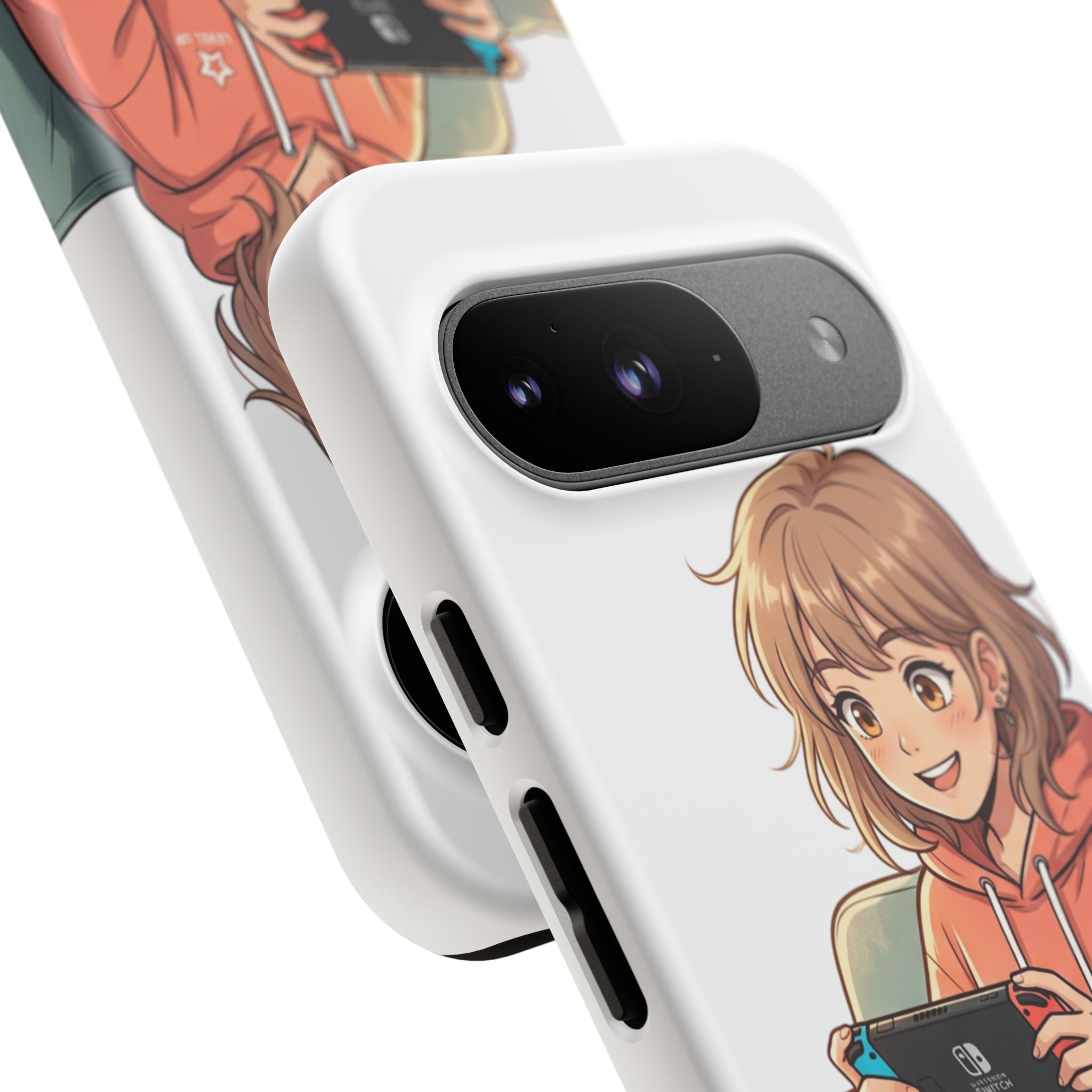 Gamer Girl Phone Case — Cute Anime Console Player Design