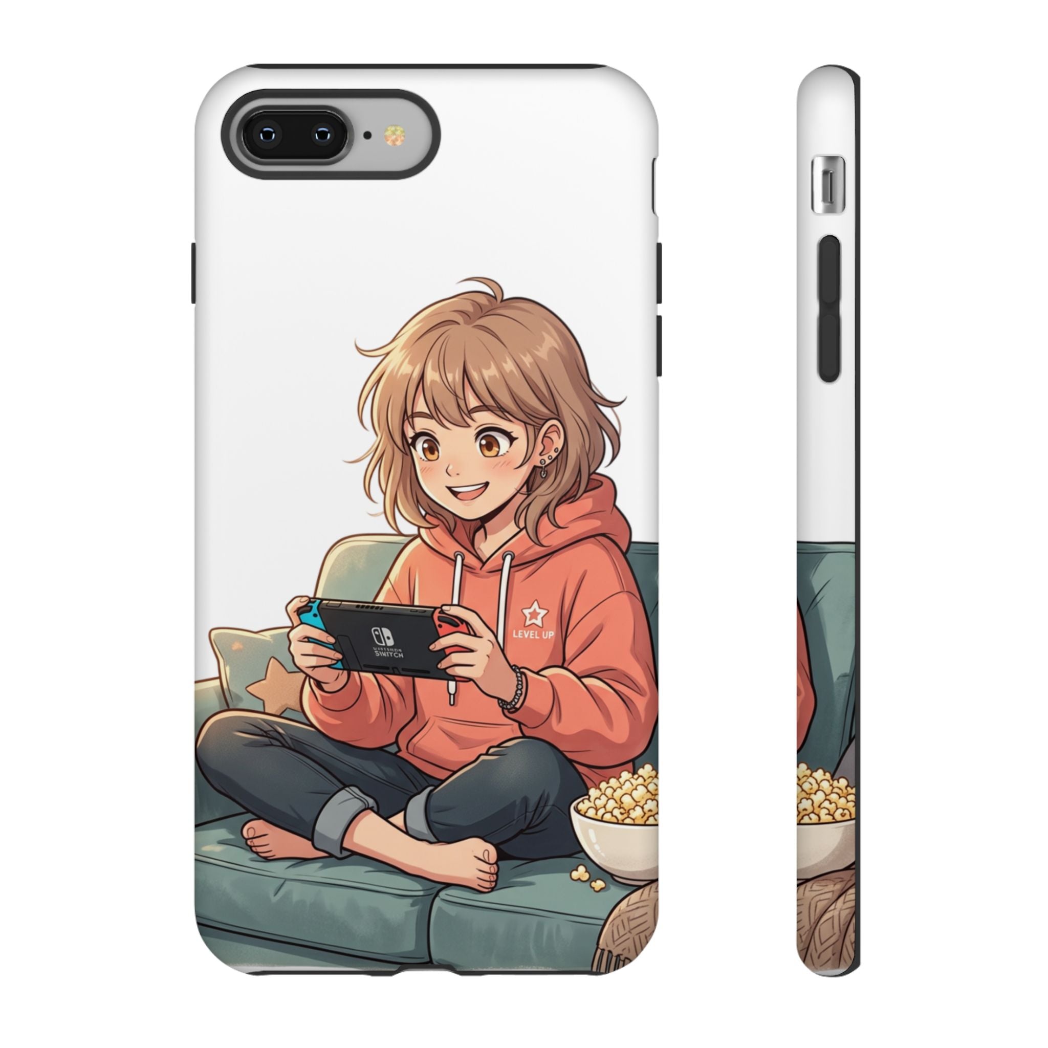 Gamer Girl Phone Case — Cute Anime Console Player Design