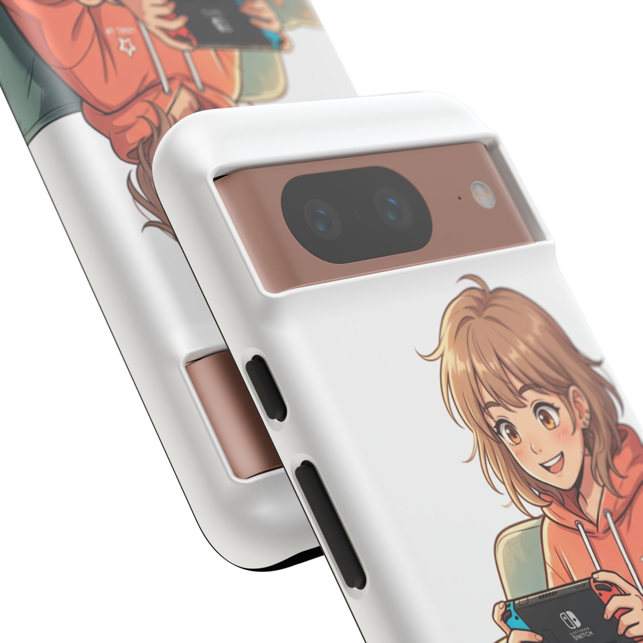 Gamer Girl Phone Case — Cute Anime Console Player Design