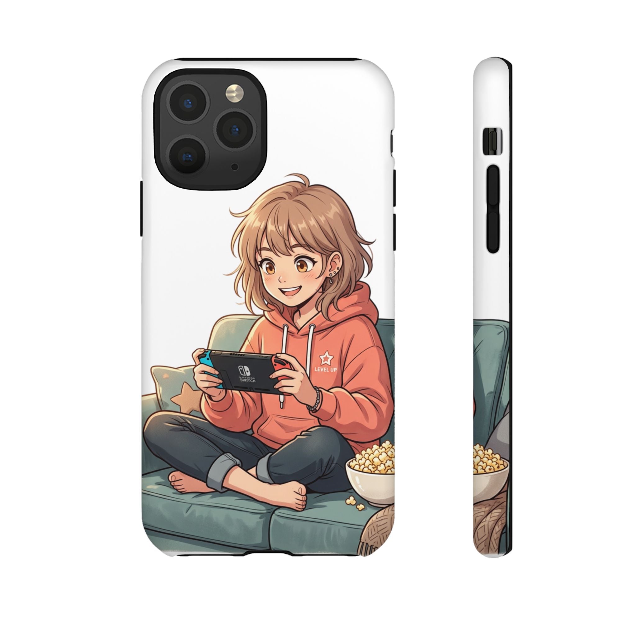Gamer Girl Phone Case — Cute Anime Console Player Design