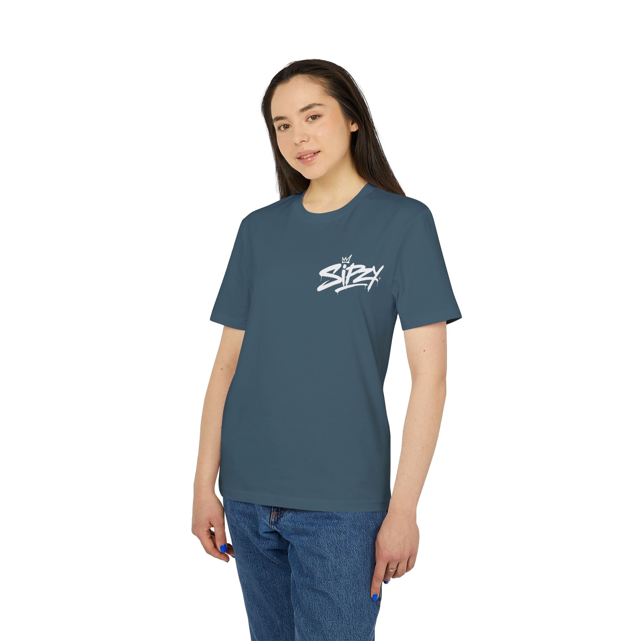 Sizzy Script Logo T-Shirt — Casual Streetwear Graphic Tee
