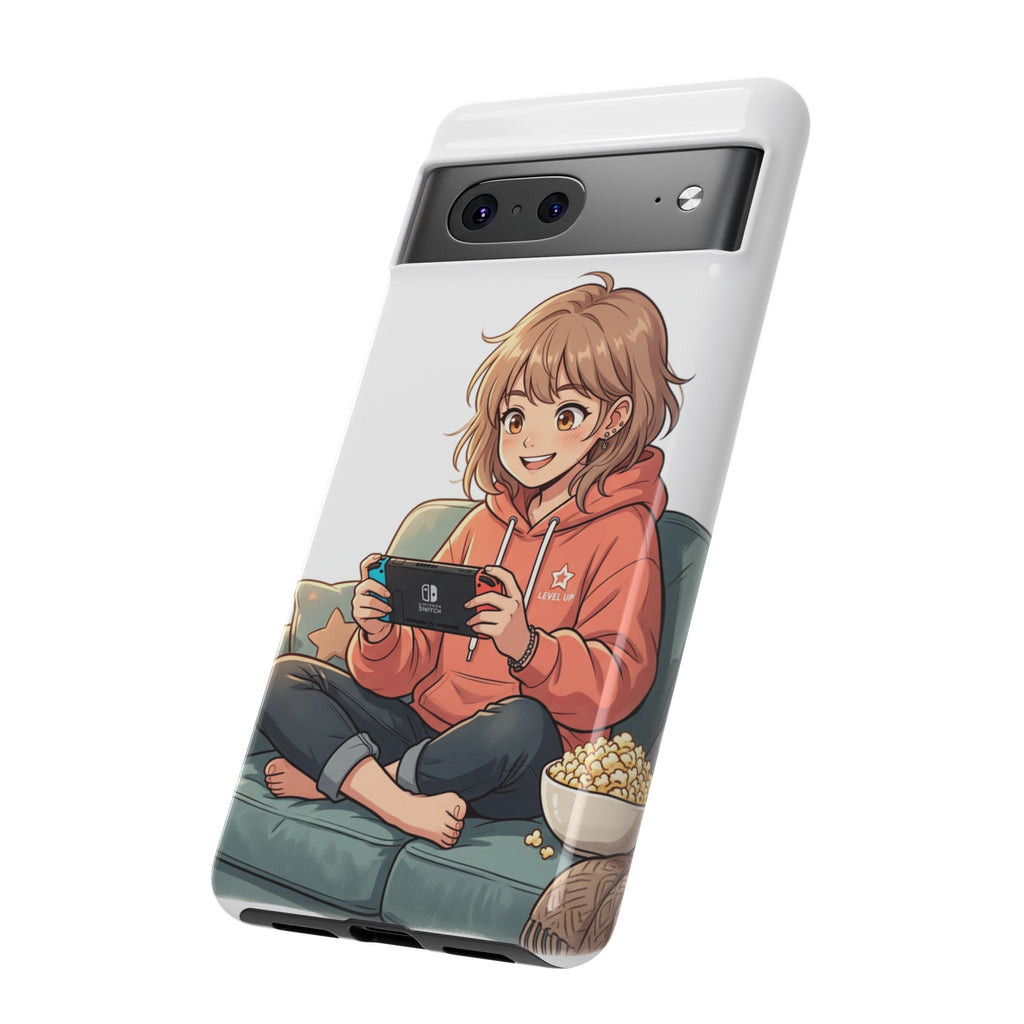Gamer Girl Phone Case — Cute Anime Console Player Design