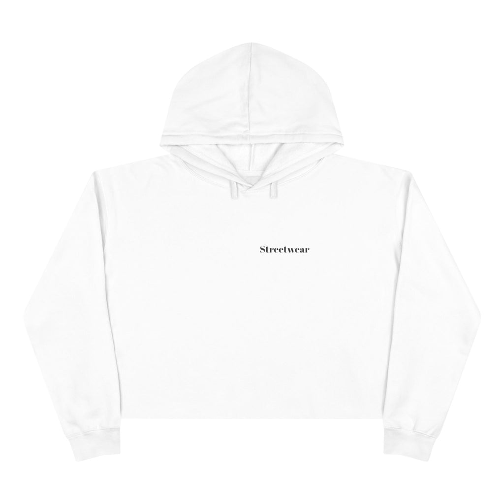 Minimalist 'Streetwear' Cropped Hoodie — Women's Casual Urban Pullover