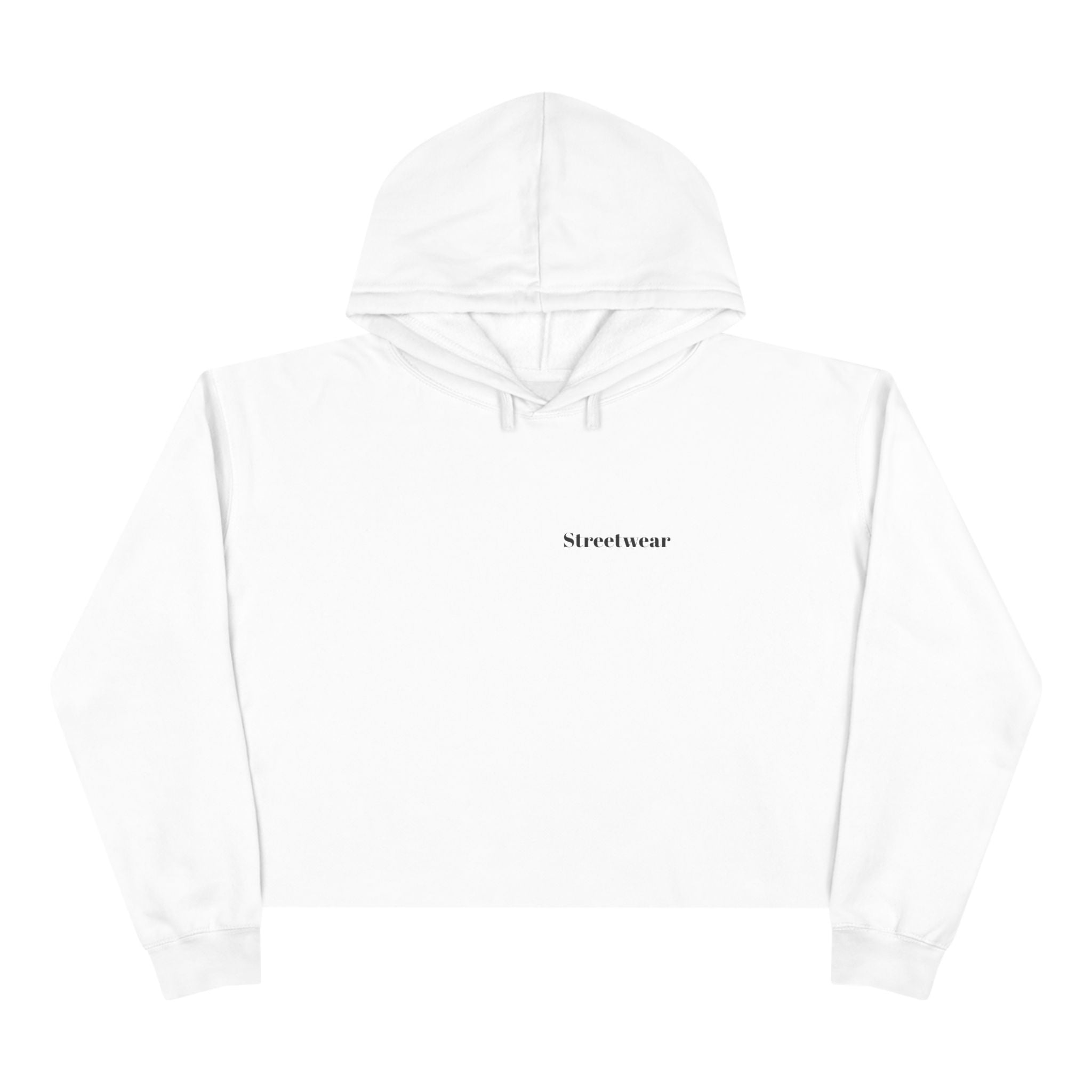 Minimalist 'Streetwear' Cropped Hoodie — Women's Casual Urban Pullover