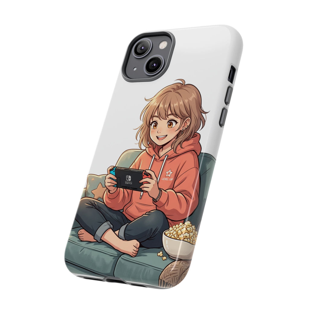 Gamer Girl Phone Case — Cute Anime Console Player Design