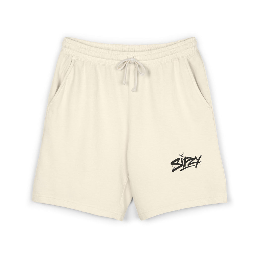 Streetwear Fleece Sweat Shorts — Lightweight Garment-Dyed Lounge Shorts