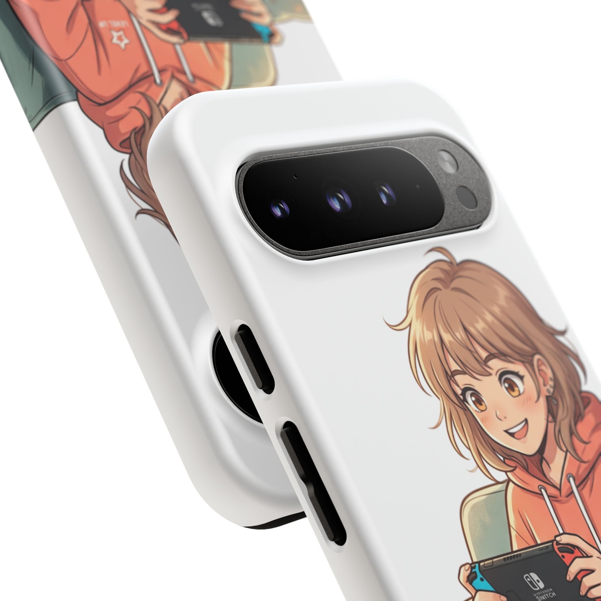 Gamer Girl Phone Case — Cute Anime Console Player Design