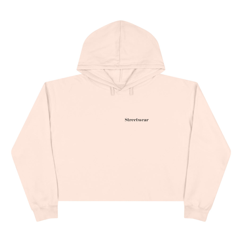Minimalist 'Streetwear' Cropped Hoodie — Women's Casual Urban Pullover
