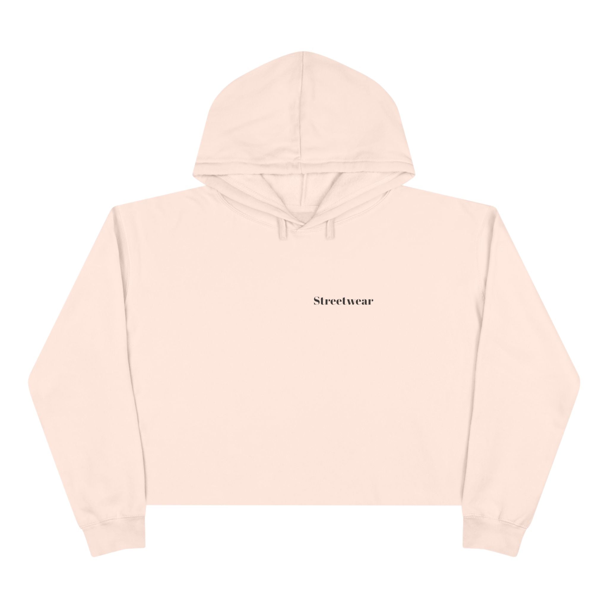 Minimalist 'Streetwear' Cropped Hoodie — Women's Casual Urban Pullover