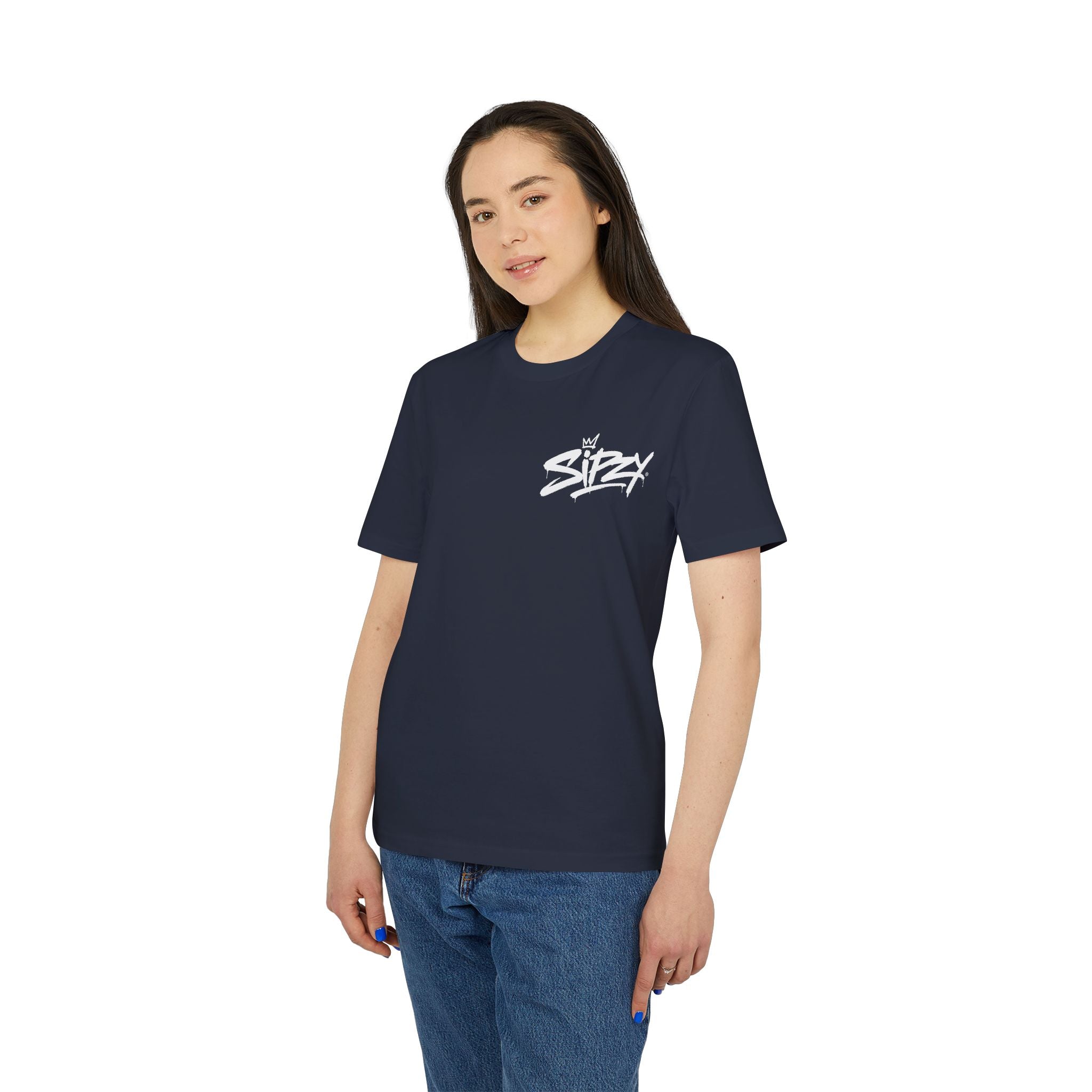 Sizzy Script Logo T-Shirt — Casual Streetwear Graphic Tee