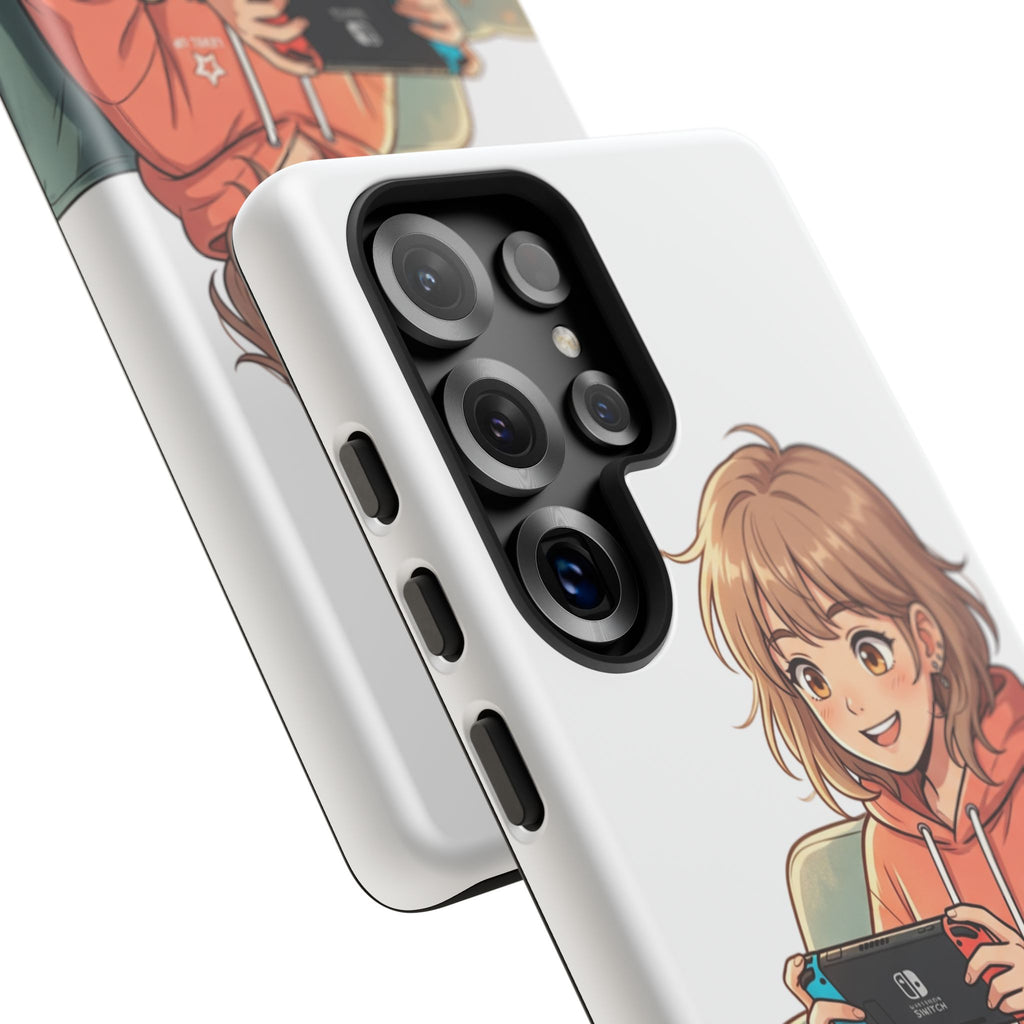 Gamer Girl Phone Case — Cute Anime Console Player Design
