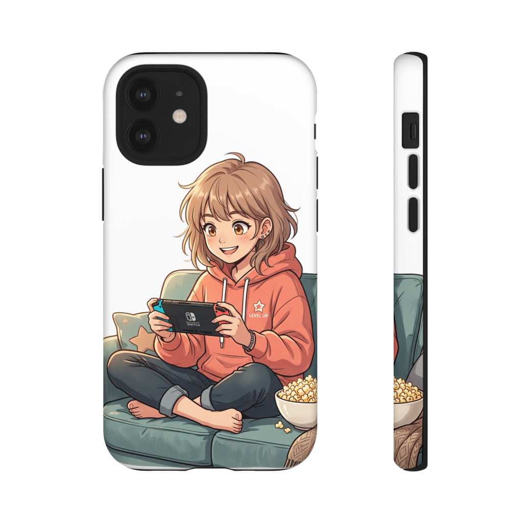 Gamer Girl Phone Case — Cute Anime Console Player Design