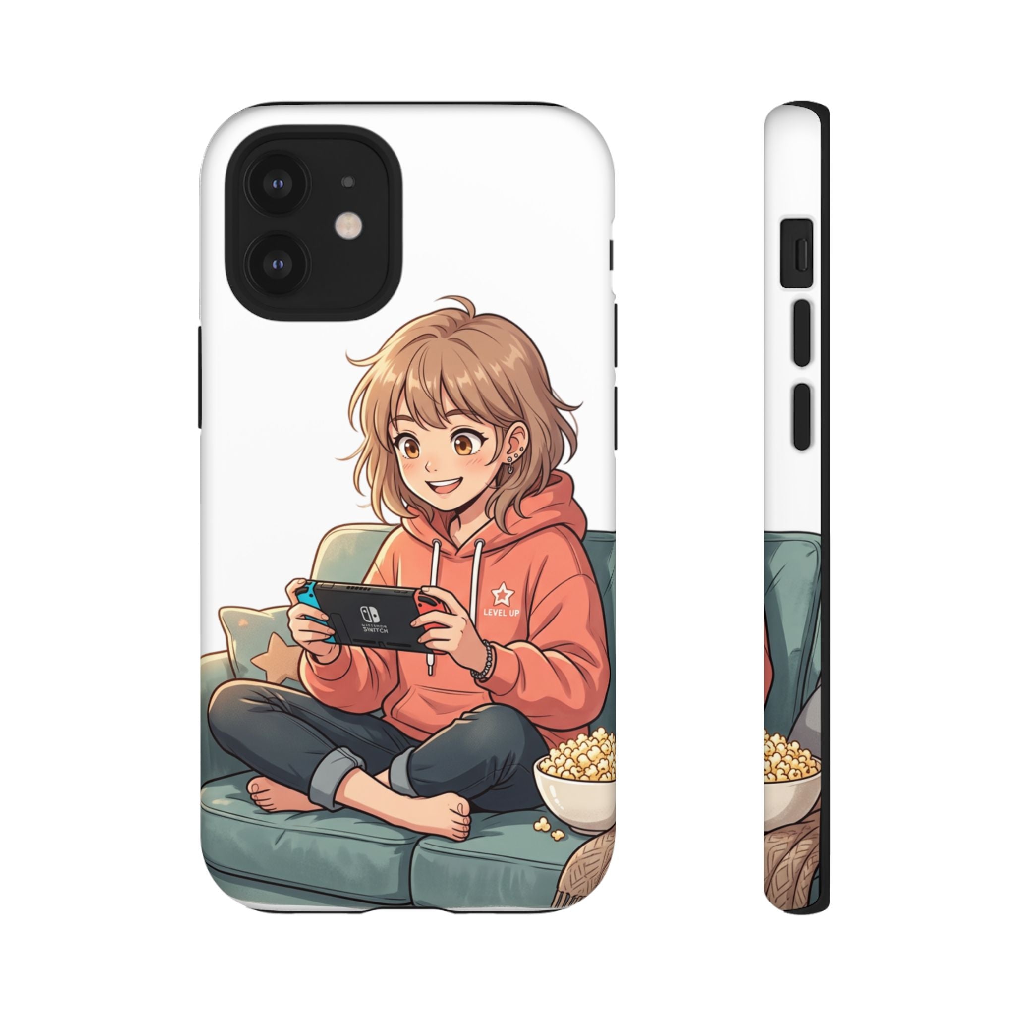 Gamer Girl Phone Case — Cute Anime Console Player Design