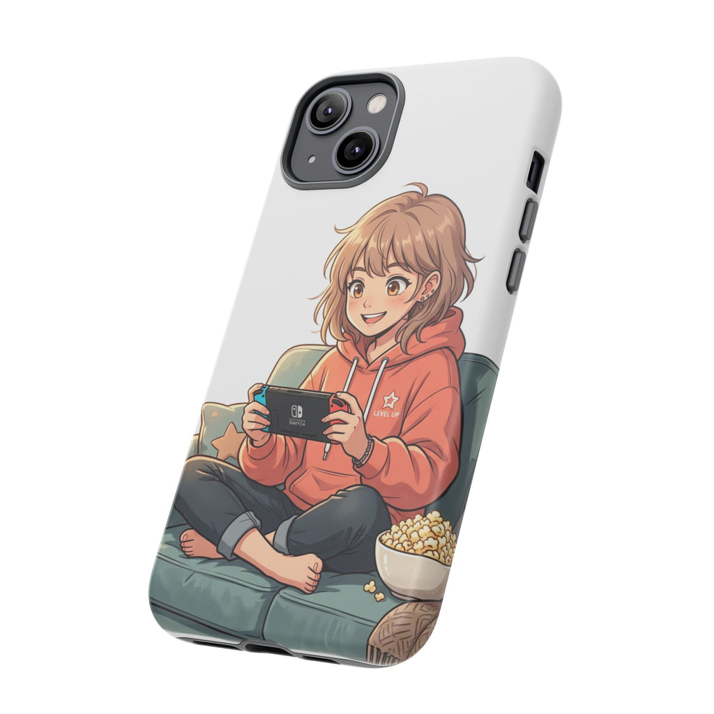 Gamer Girl Phone Case — Cute Anime Console Player Design