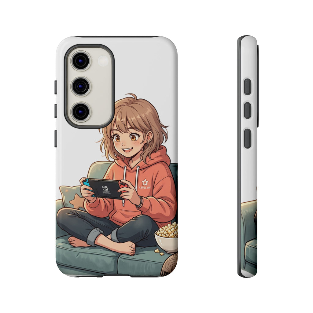 Gamer Girl Phone Case — Cute Anime Console Player Design
