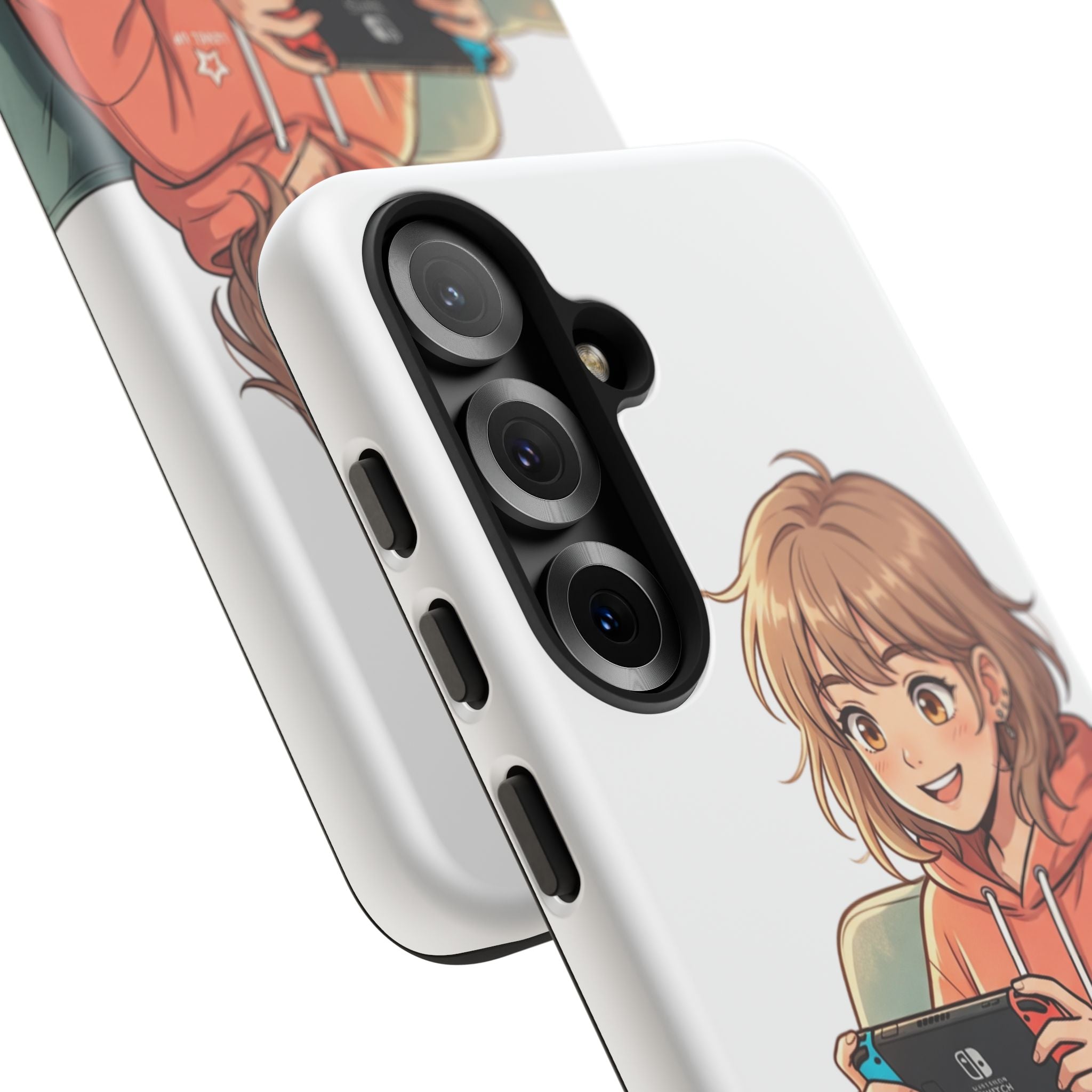 Gamer Girl Phone Case — Cute Anime Console Player Design