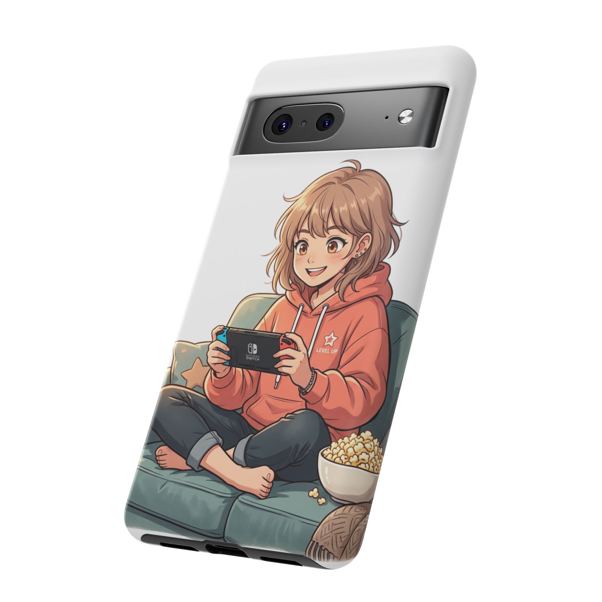 Gamer Girl Phone Case — Cute Anime Console Player Design